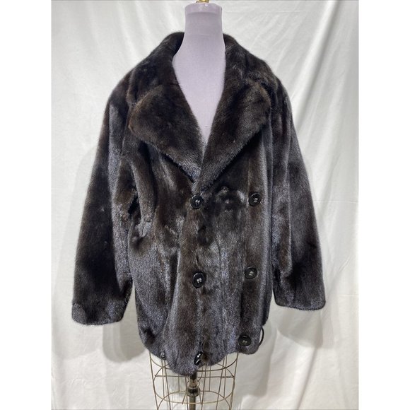 dark ranch mink jacket mens (46256) - Picture 1 of 3